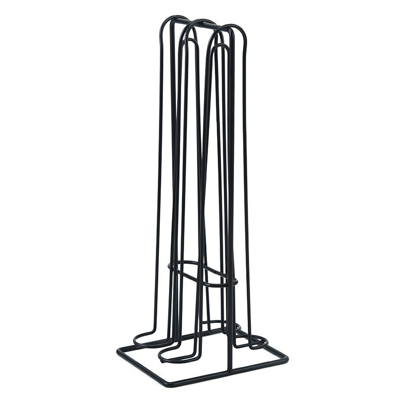 Geležinis dvipusis kavos kapsulių laikiklis — daugiafunkcis, šiuolaikiškas minimalistinis stilius, pristatymas 2024 m. pavasarį