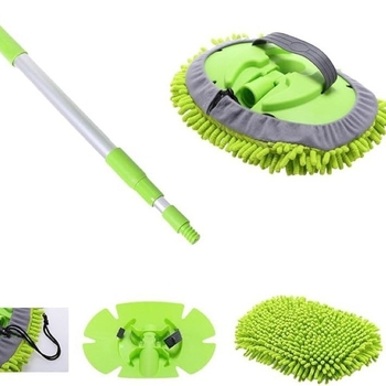 Shunhu Chenille mop για πλύσιμο αυτοκινήτων, αναδιπλούμενο, προσαρμόσιμο εργαλείο καθαρισμού