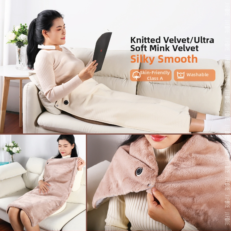 Електрическо одеяло HS05 с графеново нагряване, USB захранване, три нива контрол на температурата, синтетично влакно