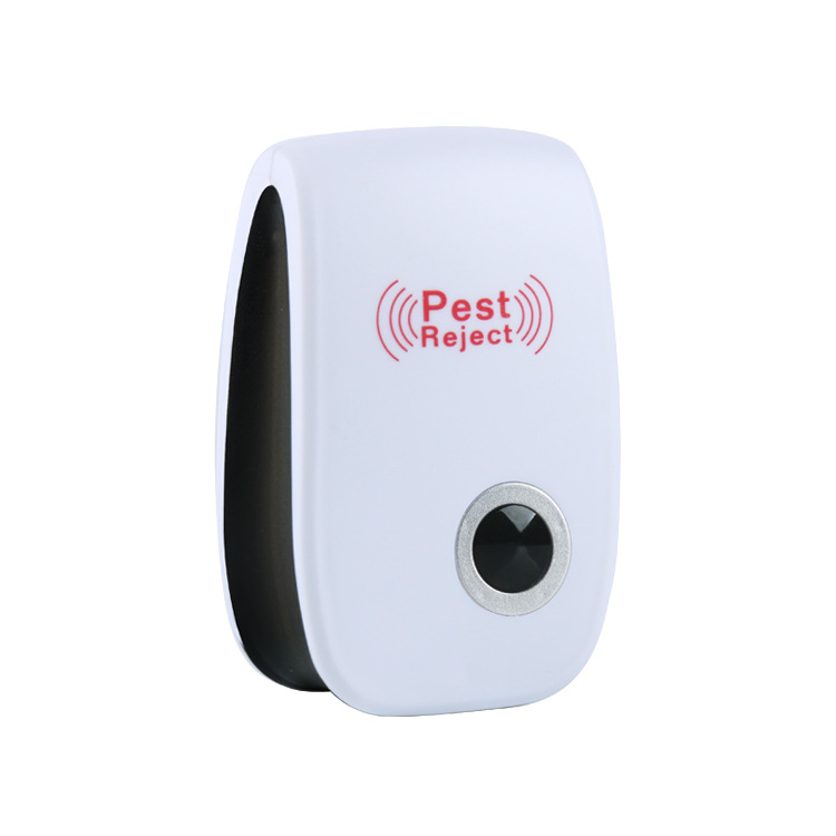 Υπερηχητικός απωθητής εντόμων για κουνούπια και άλλα έντομα - ισχυρός, με διπλό ηχείο και διπλή συχνότητα, με διακόπτη, 360° κάλυψη, νυχτερινό φως