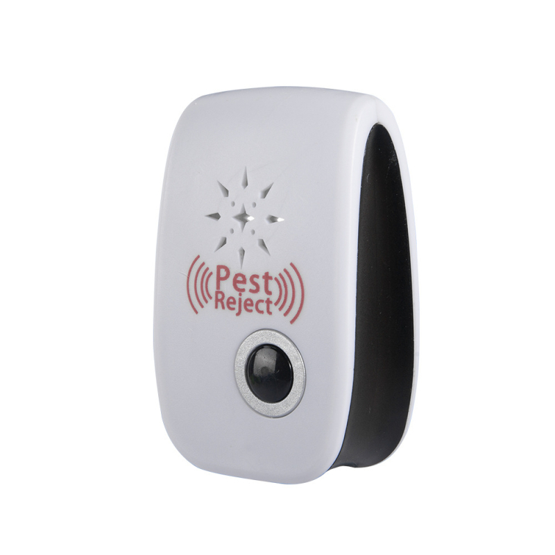 Υπερηχητικός απωθητής εντόμων για κουνούπια και άλλα έντομα - ισχυρός, με διπλό ηχείο και διπλή συχνότητα, με διακόπτη, 360° κάλυψη, νυχτερινό φως