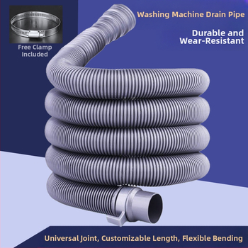 Σωλήνας αποχέτευσης πλυντηρίου ρούχων, διπλής άκρης, καθολικός πολυσυνδετικός επεκτατής, πλαστικός