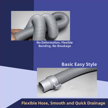 Σωλήνας αποχέτευσης πλυντηρίου ρούχων, διπλής άκρης, καθολικός πολυσυνδετικός επεκτατής, πλαστικός