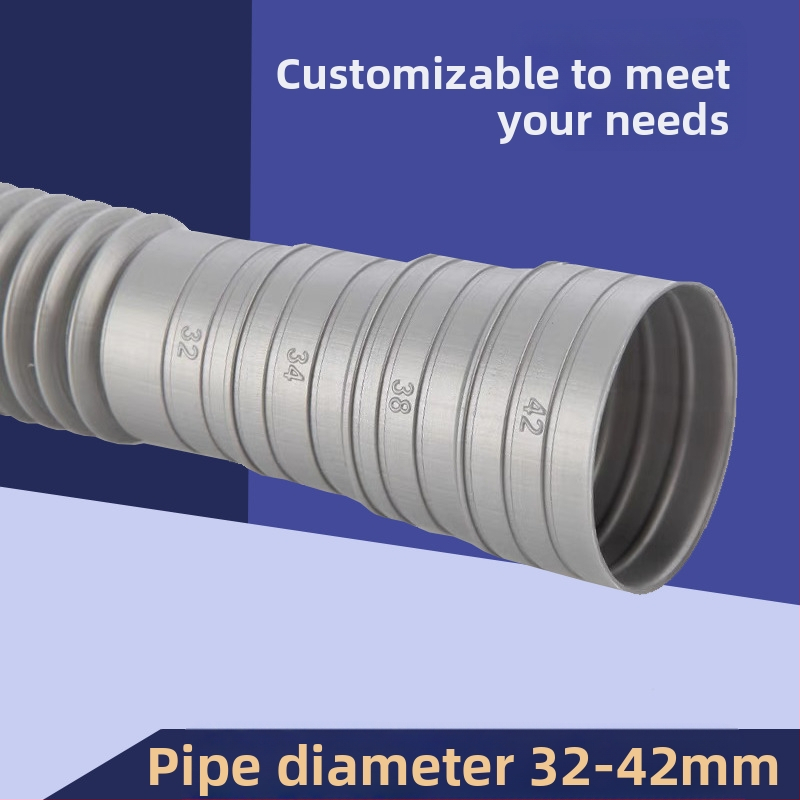 Дренажна тръба за пералня, двустранна, универсална многосъединителна удълнителна тръба, пластмасова