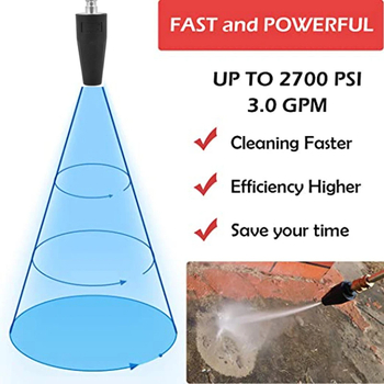 Augstspiediena smidzinātājs automašīnu mazgāšanai, ZANCHY, nerūsējošā tērauda un misiņa konstrukcija, 4000 psi, 650 g