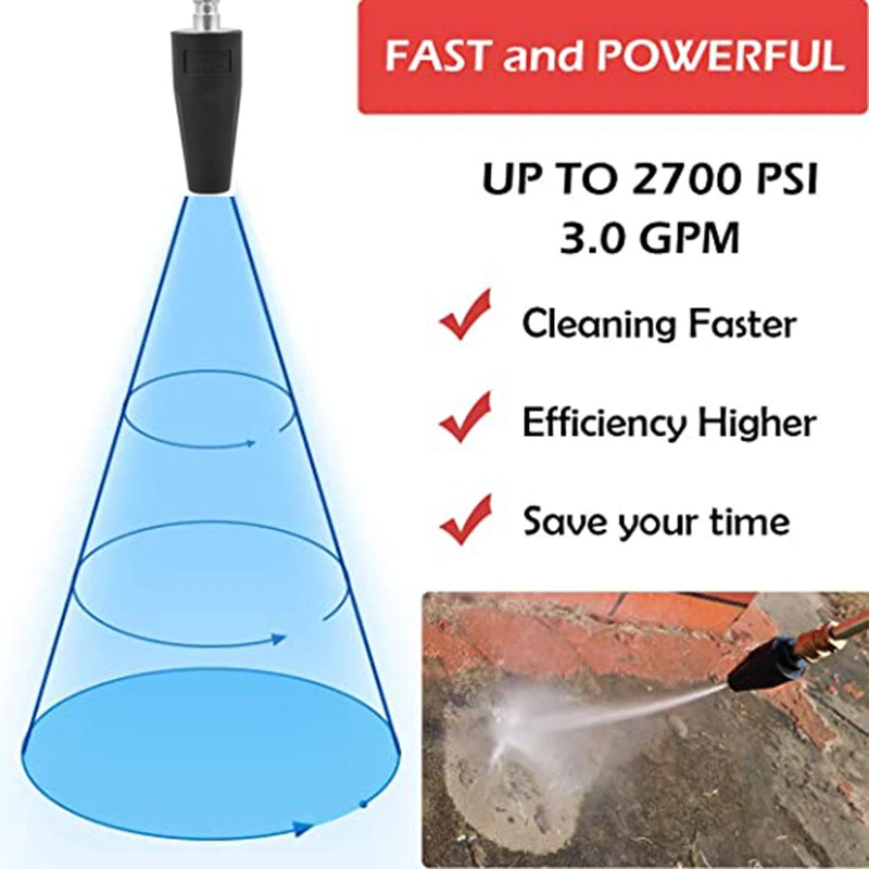 Augstspiediena smidzinātājs automašīnu mazgāšanai, ZANCHY, nerūsējošā tērauda un misiņa konstrukcija, 4000 psi, 650 g