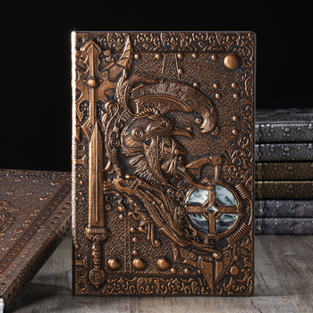 Bilježnica Billion Gold Craft, model Undead Bird, naslovnica od umjetne kože, ljepilo povezivanje, offset papir, 80 gsm