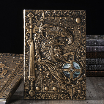 Bilježnica Billion Gold Craft, model Undead Bird, naslovnica od umjetne kože, ljepilo povezivanje, offset papir, 80 gsm