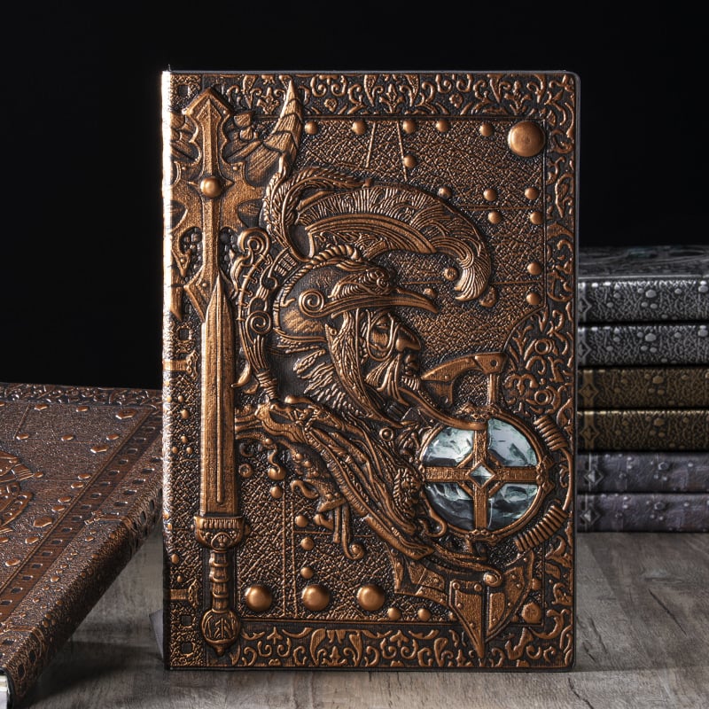 Bilježnica Billion Gold Craft, model Undead Bird, naslovnica od umjetne kože, ljepilo povezivanje, offset papir, 80 gsm