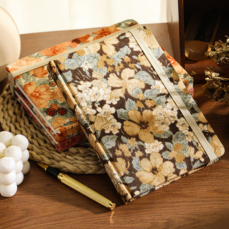 Caiet cu copertă din pânză, stil retro, hârtie din pădure, 160 pagini, greutate hârtiei 100 g