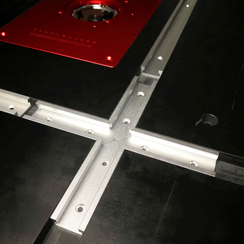 Αλουμινένιο σετ διασταύρωσης Τ-καναλιού για μίτερ τραπέζι, 4 τεμάχια, εργαλεία ξυλουργικής οικιακή χρήση