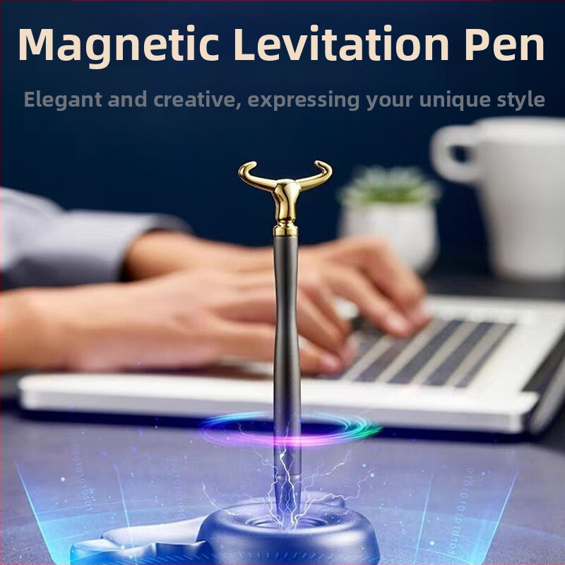 Levitatīvā pildspalva – galda dekors, alumīnija sakausējuma korpuss, logotipa drukāšana pieejama, pielāgojama, ideāla biznesa dāvana