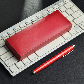 Metalo parašų rašiklis dovanų rinkinyje su logotipo spauda, graviruotas vardas, juoda tinta