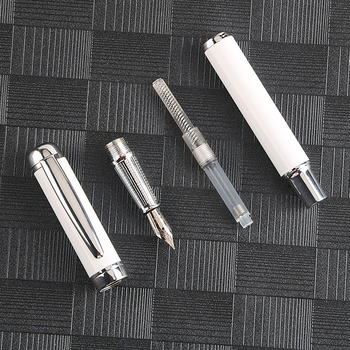 Metalinio korpuso plunksnakojis, modelis 112#, Yijin plunksnos galiukas, dažų sugėrimo sistema (ink absorber), logotipo graviravimas, galima pritaikyti, tinkamas kaip verslo ir reklamų dovana