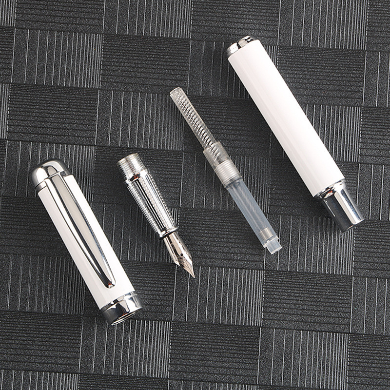 Metalinio korpuso plunksnakojis, modelis 112#, Yijin plunksnos galiukas, dažų sugėrimo sistema (ink absorber), logotipo graviravimas, galima pritaikyti, tinkamas kaip verslo ir reklamų dovana