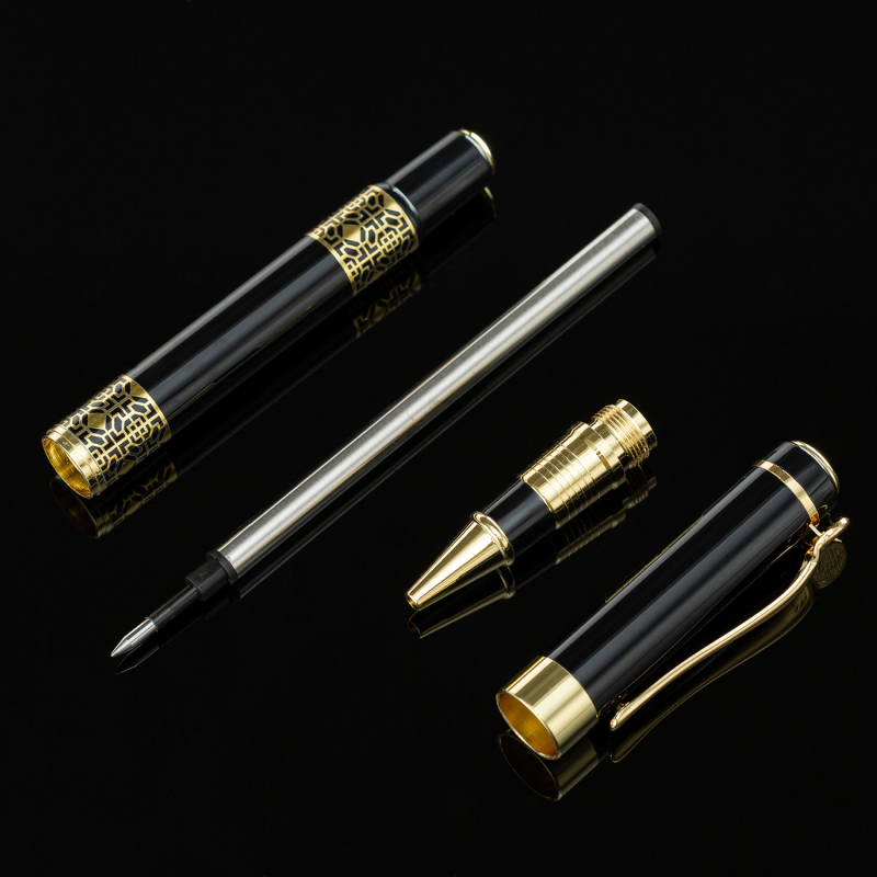 Pildspalvu dāvanu komplekts ar metāla korpusu, 0,5 mm gals, personalizēts logotips