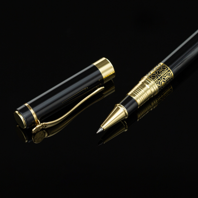 Pildspalvu dāvanu komplekts ar metāla korpusu, 0,5 mm gals, personalizēts logotips