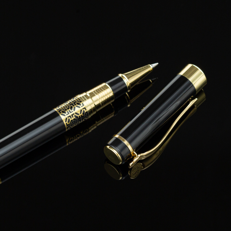 Pildspalvu dāvanu komplekts ar metāla korpusu, 0,5 mm gals, personalizēts logotips