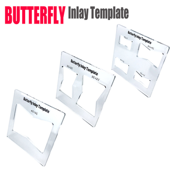 Butterfly Inlay Template – Șablon decorativ compatibil cu freză pentru tâmplă, seria Butterfly Inlay Template, fără personalizare