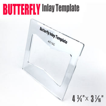 Butterfly Inlay Template – διακοσμητικό πρότυπο συμβατό με φρέζα για ξυλουργική, σειρά Butterfly Inlay Template, μη παραμετροποιήσιμο