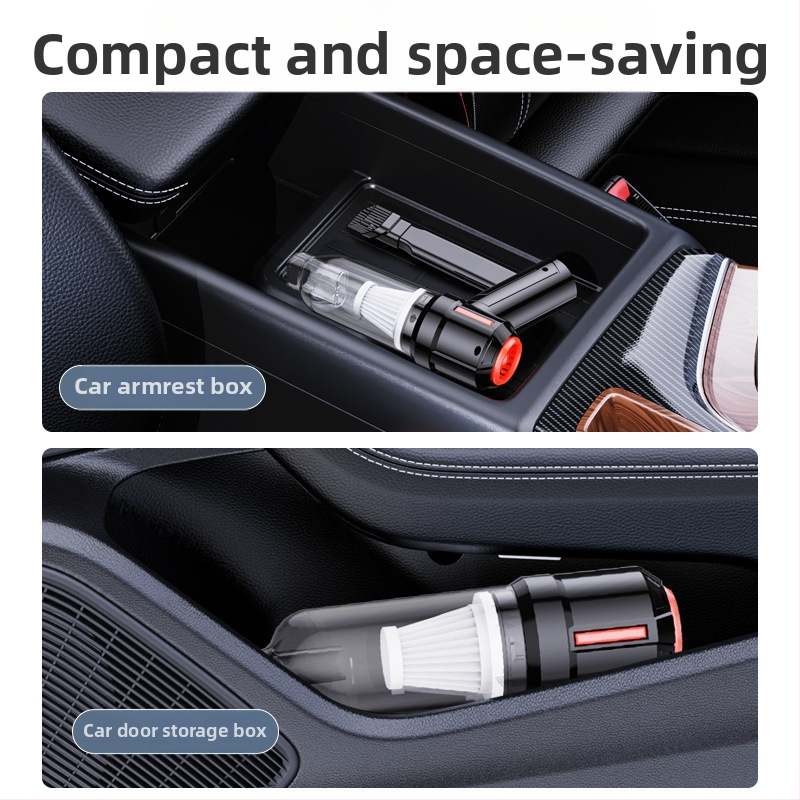 Ръчен вакуум за кола и дом, 7.4V, 120W, 5500Pa, безжично зареждане