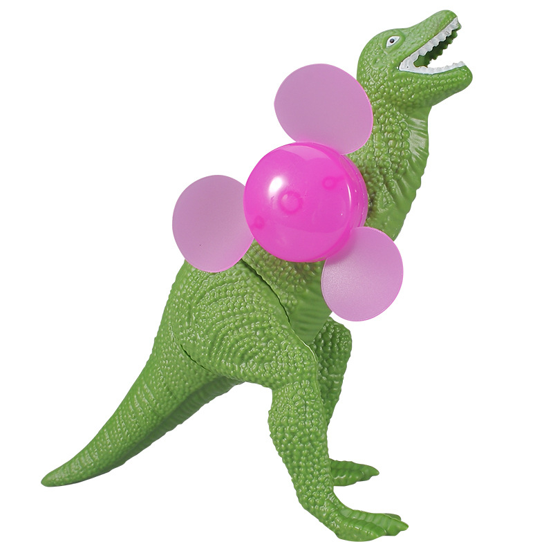 Rankinis dinozaurų ventiliatorius - nešiojamas plastmasinis, apšvietimo funkcija, mini T-Rex žaislas
