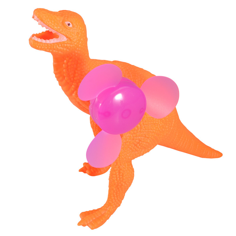 Rankinis dinozaurų ventiliatorius - nešiojamas plastmasinis, apšvietimo funkcija, mini T-Rex žaislas
