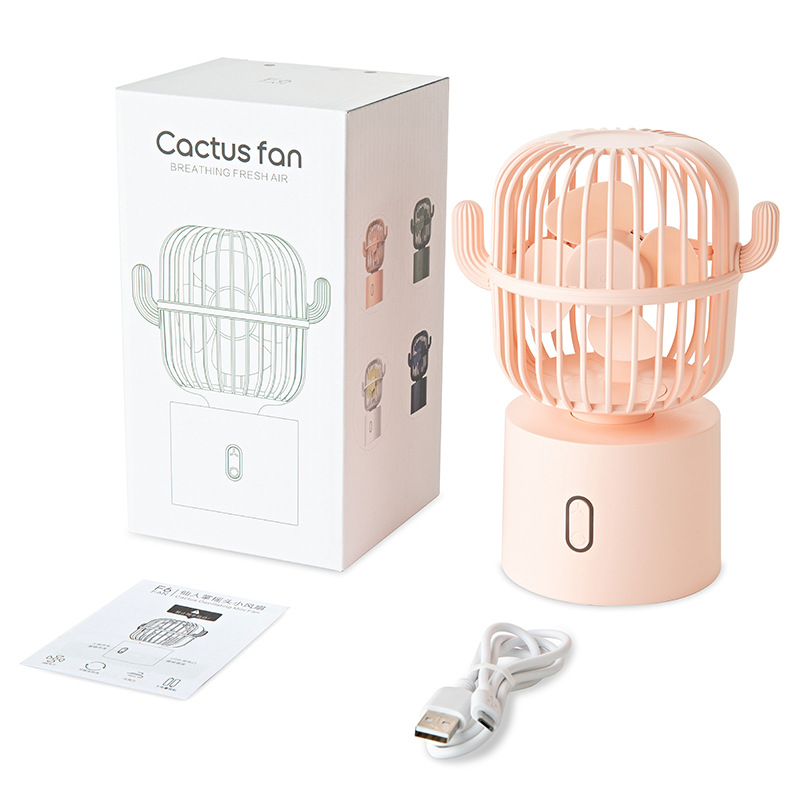 Kompaktni USB stolni ventilator – tiho, prenosni, punjivi za ured, dom i studente