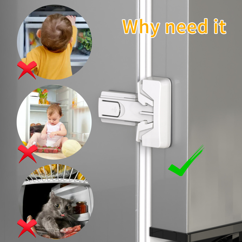 Daugiafunkcinis saugos užraktas šaldytuvui ir vandens dozatoriui; Prekės ženklas: Pampering the Bear; Kilmė: Jinhua, Zhejiang; Svoris: 22 g; Pakuotė: 600 vnt.