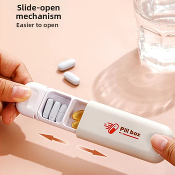 JC230 Κιβώτιο φαρμάκων, ABS πλαστικό, με τρία διαμερίσματα και σφράγιση, φορητός οργανωτής χαπιών για ταξίδια