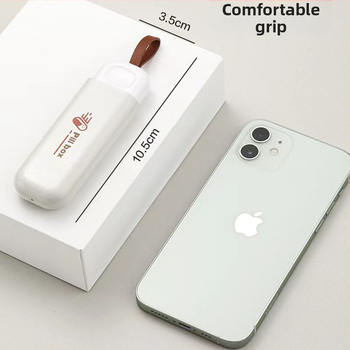 JC230 Κιβώτιο φαρμάκων, ABS πλαστικό, με τρία διαμερίσματα και σφράγιση, φορητός οργανωτής χαπιών για ταξίδια