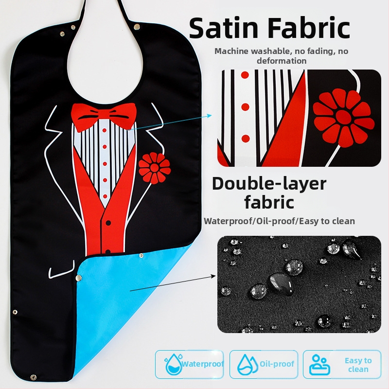 Детски водоустойчив лигавник за хранене, полиестер, многофункционален лигавник за грижа с различни шарки