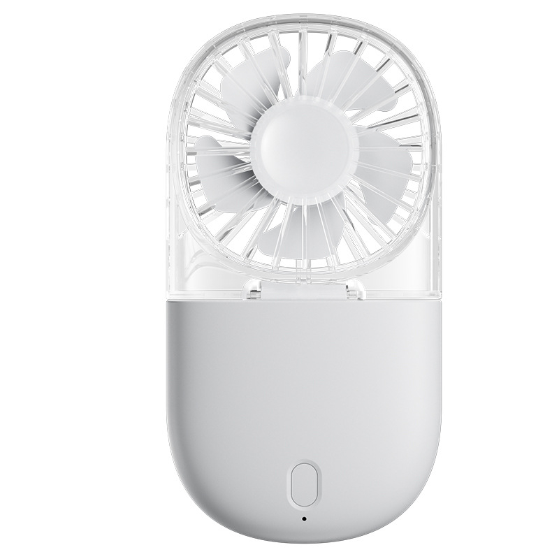 Prozirni sklopivi mini ventilator za vrat, USB punjiv, prenosni vanjski ventilator