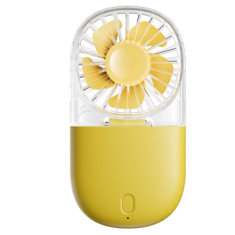 Prozirni sklopivi mini ventilator za vrat, USB punjiv, prenosni vanjski ventilator