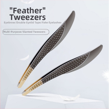 Colorful Fenling antakių klipas ir žnyplės rinkinys, nerūdijantis plienas, įstrižos galvutės, skirtas antakių ir blakstienų priežiūrai