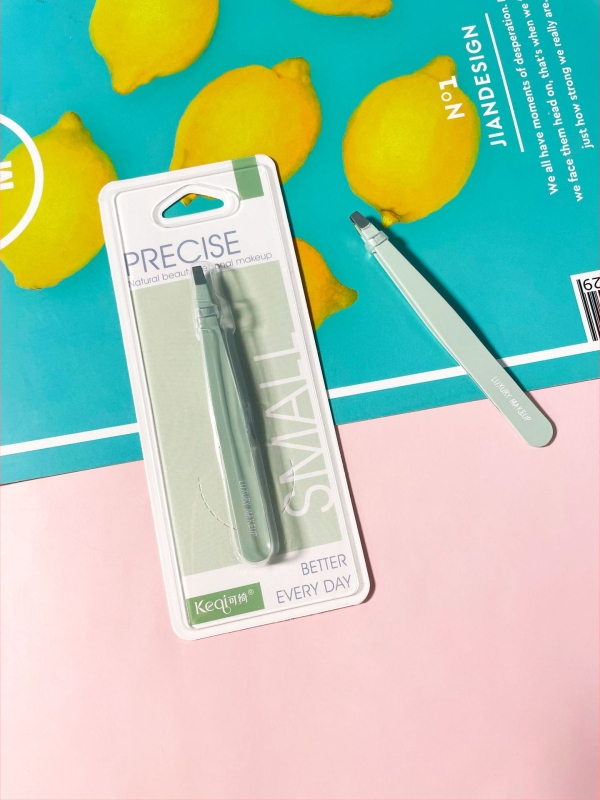 Colorful Fenling antakių klipas ir žnyplės rinkinys, nerūdijantis plienas, įstrižos galvutės, skirtas antakių ir blakstienų priežiūrai