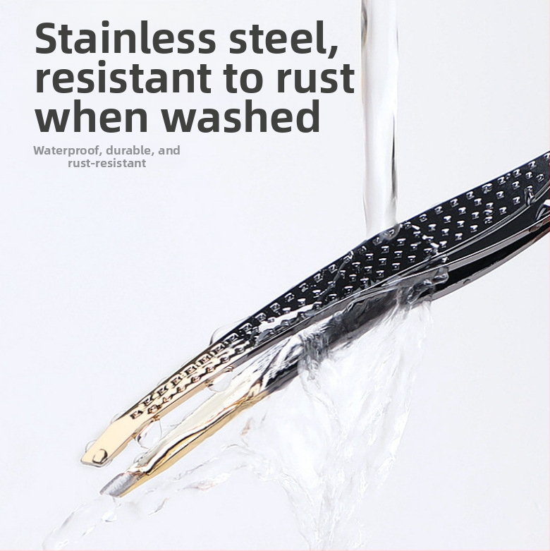 Colorful Fenling súprava na obočie: klip na obočie a pinzeta, nerezová oceľ, šikmé špičky, na úpravu obočia a rias