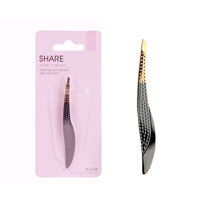 Colorful Fenling antakių klipas ir žnyplės rinkinys, nerūdijantis plienas, įstrižos galvutės, skirtas antakių ir blakstienų priežiūrai