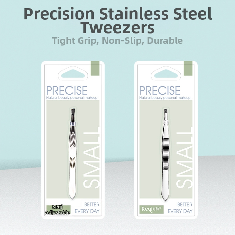 Colorful Fenling antakių klipas ir žnyplės rinkinys, nerūdijantis plienas, įstrižos galvutės, skirtas antakių ir blakstienų priežiūrai