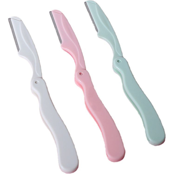 Sulankstomas antakių skustuvas rinkinys, nerūdijantis plienas, antakių formavimo įrankis