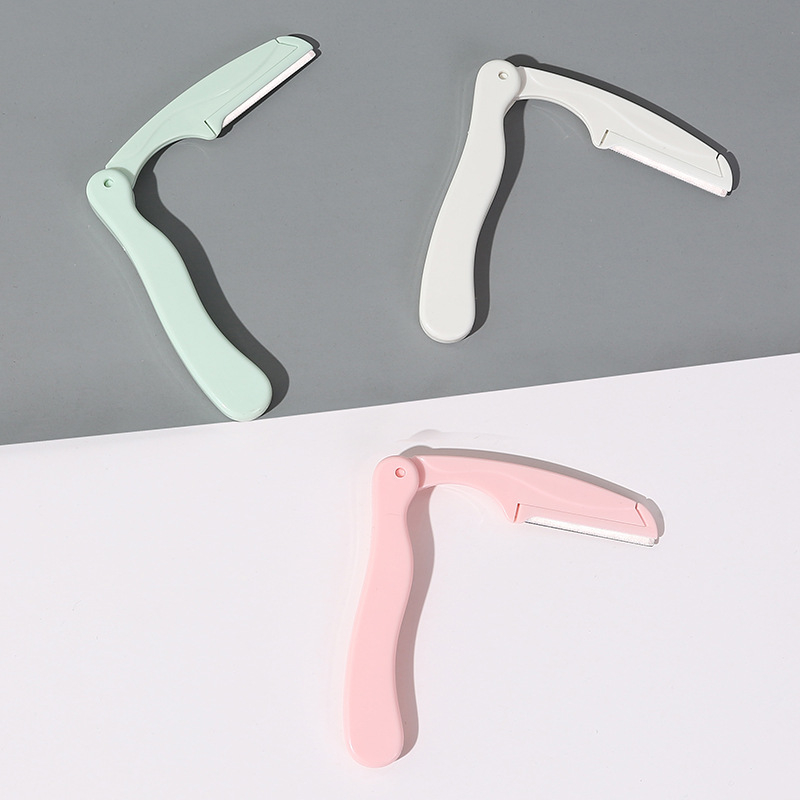 Sulankstomas antakių skustuvas rinkinys, nerūdijantis plienas, antakių formavimo įrankis