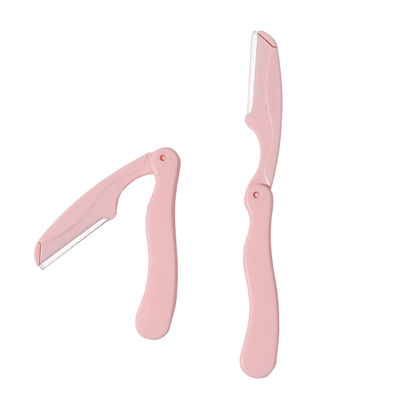 Sulankstomas antakių skustuvas rinkinys, nerūdijantis plienas, antakių formavimo įrankis