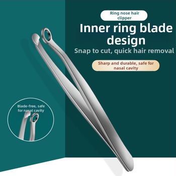 Nerūdijančio plieno nosies plaukų kirpimo įrankis, apvali galvutė, rankinis presavimo tipas