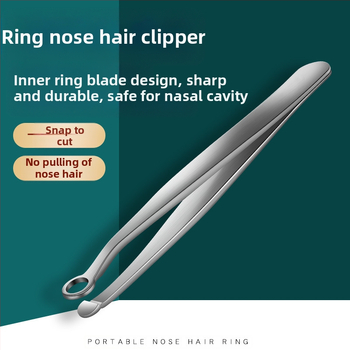 Nerūdijančio plieno nosies plaukų kirpimo įrankis, apvali galvutė, rankinis presavimo tipas