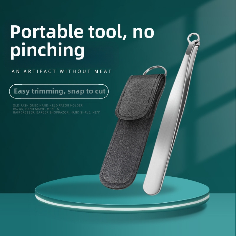 Nerūdijančio plieno nosies plaukų kirpimo įrankis, apvali galvutė, rankinis presavimo tipas