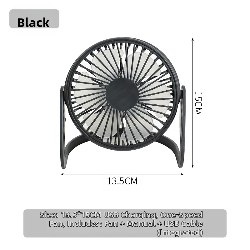 USB stalo ventiliatorius – 4 ašmenys, 5W, triukšmo lygis 45–50 dB