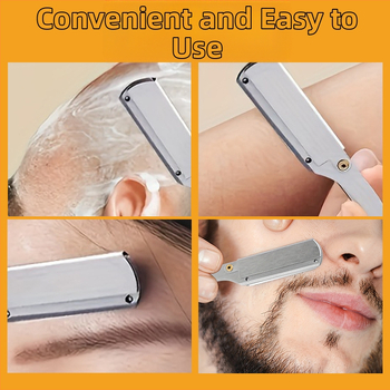 Χειροκίνητο αναδιπλούμενο ξυριστικό με βάση – vintage retro σχέδιο, λεπίδες δεν περιλαμβάνονται, συσκευασία 500 τεμάχια