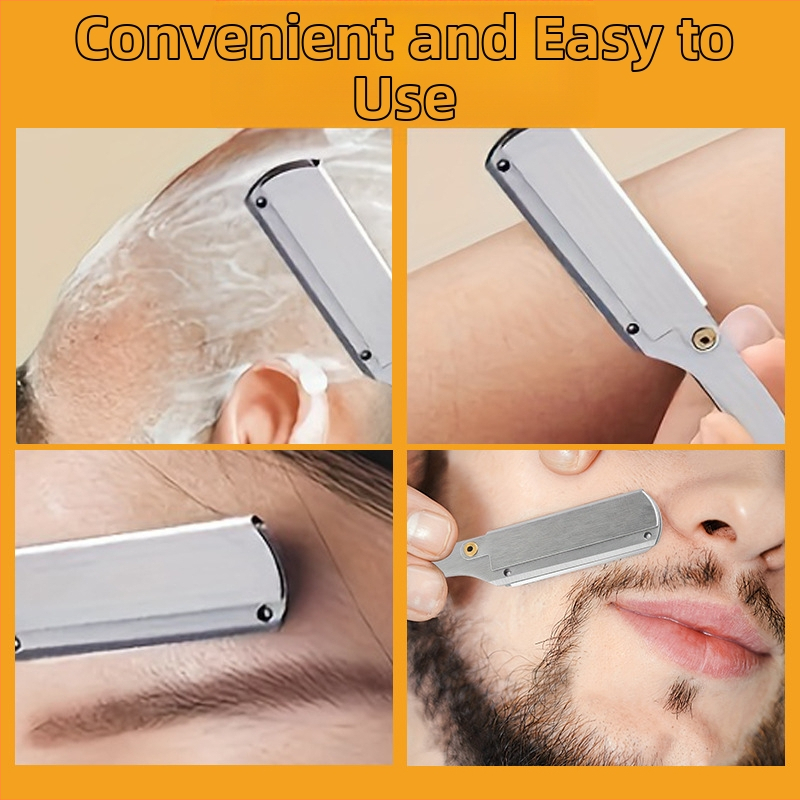 Ръчен сгъваем бръснач със стойка – винтидж ретро стил, без остриета, опаковка 500 бр.