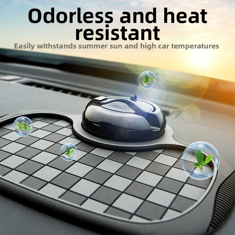 Автомобилна анти-слип подложка с шахматен дизайн, държач за телефон и табло за съхранение, PVC материал, персонализиране и печат на лого