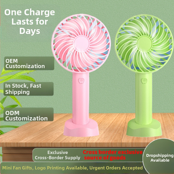 N15 rankinis USB įkraunamas ventiliatorius, 4 mentelės, brushless variklis, 3 greičiai, įmontuota baterija 1000–1200mAh, telefono laikiklis